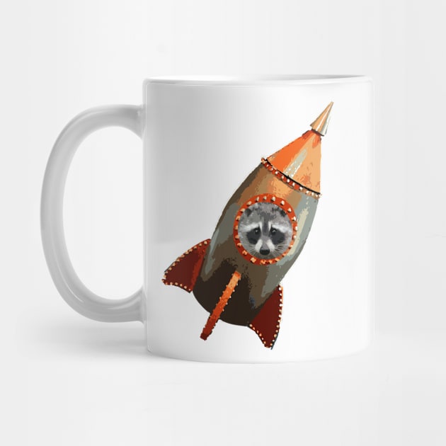 Racoon in a Rocket by RockyBadlands